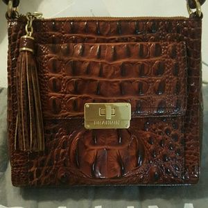 Brahmin Crossbody - Signature Pecan Color